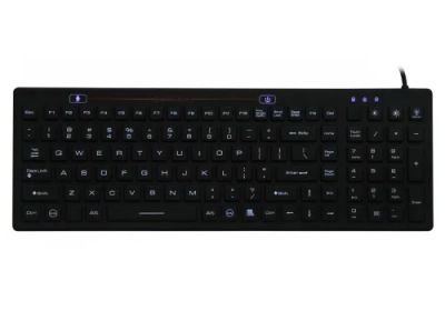 SK312BL – Průmyslová silikonová antibakteriální klávesnice podsvícená, CZ, USB, IP68
