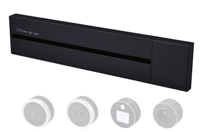 Zásuvková lišta - povrchová Viking LP40B/230V,50Hz/40cm délka/černá/až 5modulů/IP20/hliník/povrchová