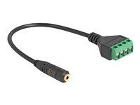 Cable Stereo jack female 2.5 mm 4 pin to