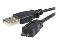 Kabel USB - USB (M) do Micro USB typ B (M) - USB 2.0 - 2 m - černá