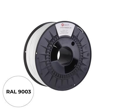 Tisková struna (filament) C-TECH PREMIUM LINE, ASA, dopravní bílá, RAL9003, 1,75mm, 1kg