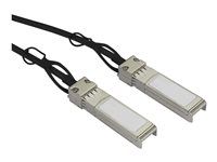 Startech MSA Uncoded Compatible 2m 10G SFP+ to SFP+ Direct Attach Breakout Cable Twinax, 10 GbE SFP+ Copper DAC 10 Gbps Low Power Passive Transceiver Module DAC, 10GE Breakout Cable - Lifetime Warranty (SFP10GPC2M) - Kabel 10GBase pro prímé pripojení - SFP+ s jazýckem do SFP+ s jazýckem - 2 m - diaxiální - SFF-8431/SFF-8432 - pasivní - cerná