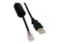 USB cable - USB (M) to RJ-45 (10 pin) (M) - 6 ft - black - USBUPS06 - Kabel USB - USB (M) do RJ-45 (10 pinů) (M) - 1.8 m - černá