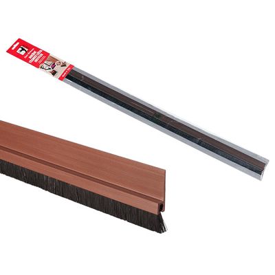 Lišta těsnící dveřní DEN BRAVEN JOLYFLEX hnědá 1m
