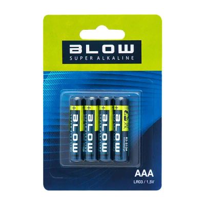 Baterie AAA (LR03) alkalická BLOW Super Alkaline 4 ks / blister