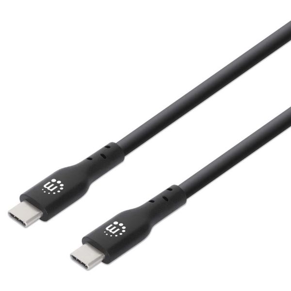 MANHATTAN Kabel, USB-C/USB-C, 0,5m, černý