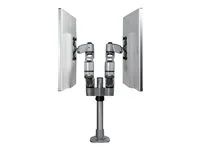 Easy & Quick Assembly (ARMDUALPS) - Montážní sada - nastavitelné rameno - pro 2 LCD displeje - hliník - stříbrná - velikost obrazovky: 13"-27" - upevnitelné na stůl - kompatibilní s TAA