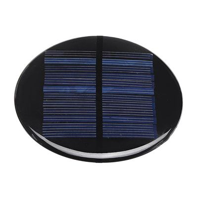 Solární panel mini 5V/110mA, polykrystalický, průměr 90mm