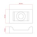 Držák kabelové pásky DPM OPU2216B 22x16 mm 10 ks