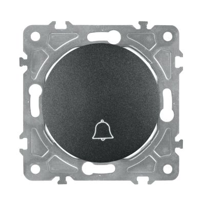 Zvonečkový vypínač ELECTROMALT OVAL OVA1020B černý