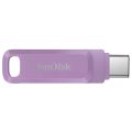 SanDisk Ultra Dual GO USB 256GB Type-C, levandulová