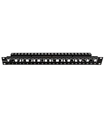 19"patchpanel AMPARO pro 24 keystone SFA/SFB neosazený, 1U
