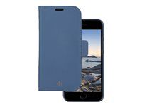 Pouzdro s klopou pro mobilní telefon - detachable magnetic back-cover - kůže Saffiano - Um blue - pro Apple iPhone 7, 8, SE (2nd generation)