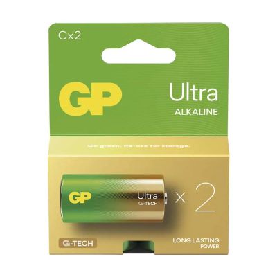 Baterie C (R14) alkalická GP Ultra 2ks