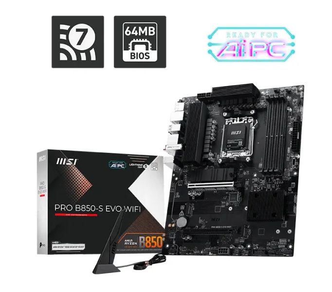 Msi pro B850-S evo WIFI/AM5/ATX
