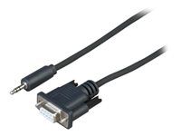 Sériový kabel - RS-232 - mini-phone stereo 3.5 mm s piny (male) do DB-9 s piny (male) - 50 cm - pro Sony FW-55XD8501, FW-65XD8501, FW-75XD8501, FW-85XD8501, FWL-55W805C