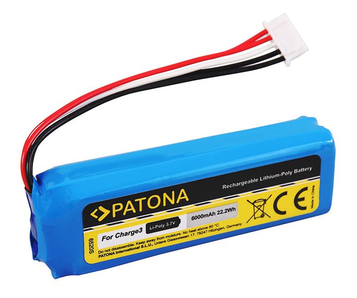 Baterie pro reproduktory JBL Charge 3/2016+ 6000mAh Li-Pol 3,7V PATONA PT6520