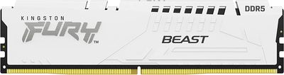 Kingston FURY Beast/DDR5/128GB/5200MHz/CL40/4x32GB/White