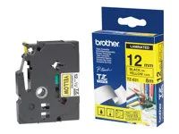 Černá, průhledná - Role (1,2 cm x 7,7 m) 1 kusy páska pro tiskárnu - pro P-Touch PT-15, PT-20, PT-2000, PT-3000, PT-500, PT-5000, PT-6, PT-8, PT-8E
