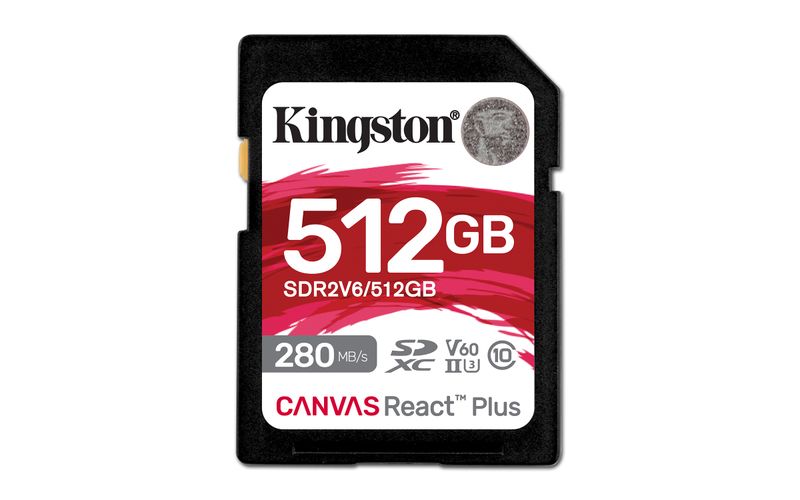 Kingston Canvas React Plus/SDXC/512GB/UHS-II U3 / Class 10