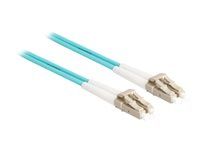 Síťový kabel - multirežim LC (M) do multirežim LC (M) - 2 m - 3 mm - optické vlákno - duplex - 50 / 125 mikron - OM3 - neobsahuje halogen, kovová výztuž - vodě - barva