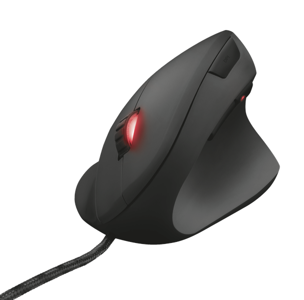 TRUST GXT 144 Rexx/Vertikální/Optická/Pro praváky/6 000 DPI/Drátová USB/Černá