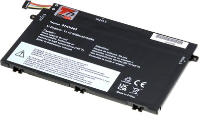 Baterie T6 Power pro Lenovo ThinkPad E480, E490, E580, E590, E14, E15, 4050mAh, 45Wh, 3cell, Li-pol