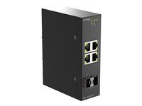 D-Link DIS 100G-06 - Přepínač - průmyslový - neřízený - 4 x 10/100/1000 + 2 x gigabitů SFP - lze montovat na konzolu DIN