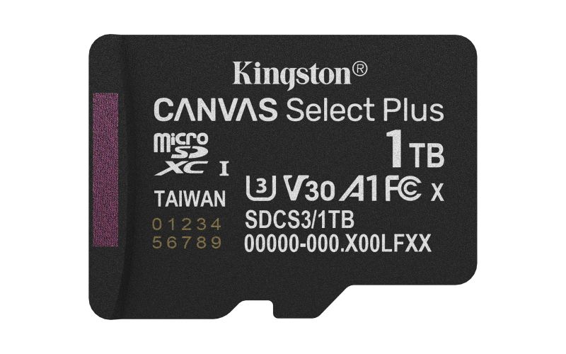 Kingston Canvas Select Plus/Micro SDXC/1TB/UHS-I U3 / Class 10
