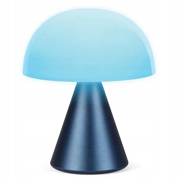 Lexon Mina M – tmavě modrá přenosná LED lampa