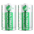 DELTACO ULTIMATE, Baterie alkalické D LR20 2ks