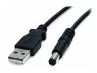 Power cable - USB (power only) (M) to DC jack 5.5 mm (M) - 3 ft - molded - black - USB2TYPEM - Elektrický kabel - USB (pouze napájení) (M) do DC jack 5,5 mm (M) - 91 cm - lisovaný - černá - pro P/N: DVI2VGACON, SPDIF2AA, ST122LE, ST122LEA, ST122PROA