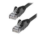 Category 6 - 24AWG (N6LPATCH1MBK) - Patch kabel - RJ-45 (M) do RJ-45 (M) - 1 m - 6 mm - UTP - CAT 6 - provedení bez hrbolků - černá