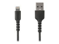 iPhone 7/8/11/11 Pro - Kabel Lightning - USB s piny (male) rovné do Lightning s piny (male) rovné - 2 m - dvojnásobně stíněný - černá