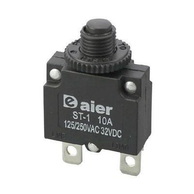 Tepelný nadproudový jistič ST-1 250VAC/10A nebo 32VDC/10A