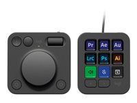 Logitech Master Series MX Creative Console - Sada klávesnice a císelnice - podsvícení - USB-C - grafit