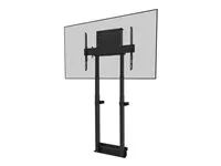 Montážní sada (montáž na zeď) - motorizovaný - pro plochý panel - uzamykatelný - ocel - černá - velikost obrazovky: 55"-100"