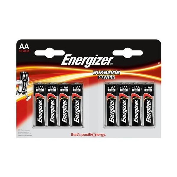 ENERGIZER Alkaline Power, Baterie, AA, LR6, 8ks
