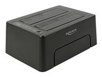 Dokovací stanice HDD - oddílů: 2 - SATA 6Gb/s - USB 3.1 (Gen 2) - černá