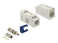 FAKRA B jack 25 mm long for crimping