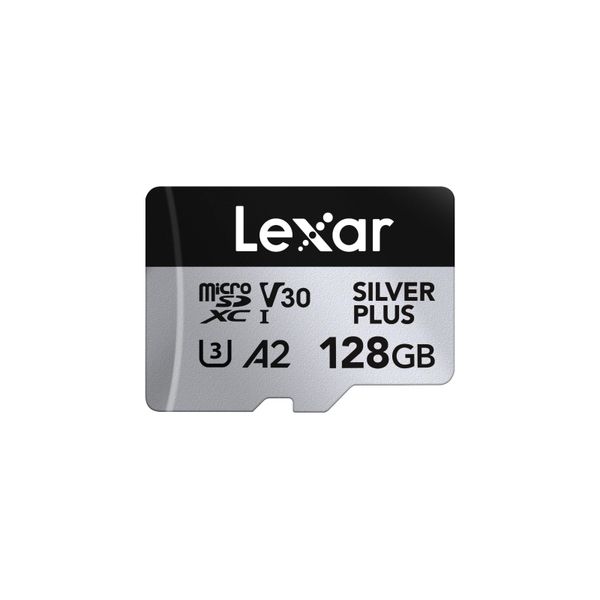 Lexar 128 GB H-P Silver Plus microSDHC s adp C10 A2