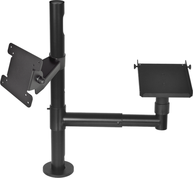 Virtuos Pole - Sestava - stojan 500 mm s prodluž. ramenem a držáky VESA a pokladní tiskárny