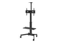 Vision X-Series VFM-F22 - Vozík - nastavitelná výška - pro Displej LCD - ocel, hliník - matná cern - velikost obrazovky: 31"-80"