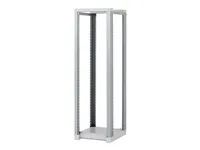 19" otevřený stojan dvoudílný rozebíratelný 32U/600x800mm, stabilizační sada, nosnost 800kg