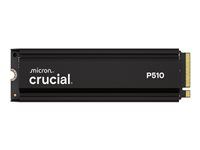 Crucial P510 - SSD - 1 TB - interní - M.2 2280 - PCI Express 5.0 x4 (NVMe) - integrovaný chladic