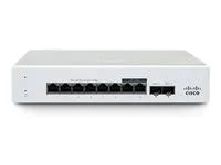 Cisco Meraki MS130-8X - Prepínac - rízený - 6 x 10/100/1000Base-T + 2 x 2.5GBase-T + 2 x 10Gb Ethernet SFP+ - desktop, pro pripevnení na zed - PoE++ (120 W)