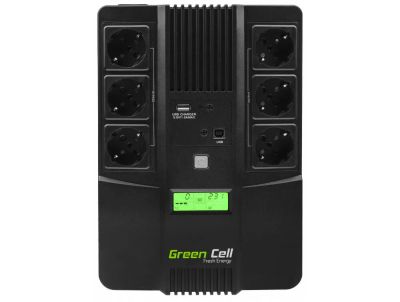 Green Cell UPS07 záložní zdroj UPS AiO 800VA LCD
