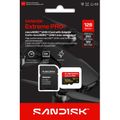 SanDisk Extreme PRO SDXC 128GB 250MB/s V30 + ada