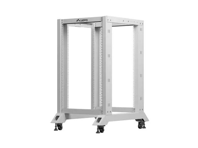 Lanberg otevřený rack 19" 18U 600X800 šedý