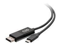 4K 60Hz - Kabel adaptéru - USB-C (M) do DisplayPort (M) - USB 3.1 / Thunderbolt 3 / DisplayPort - 1.8 m - podporuje 4K - černá